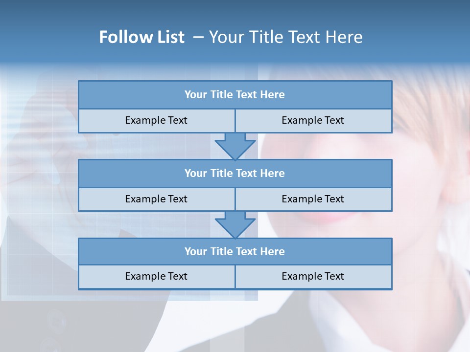 A Business Woman Powerpoint Presentation Template PowerPoint Template