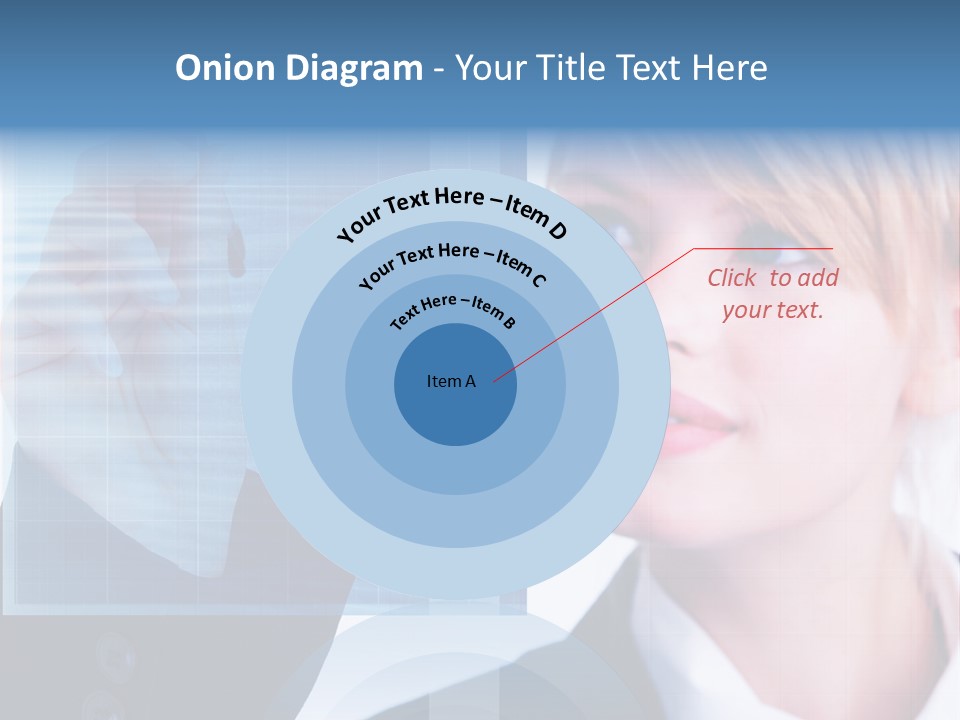 A Business Woman Powerpoint Presentation Template PowerPoint Template