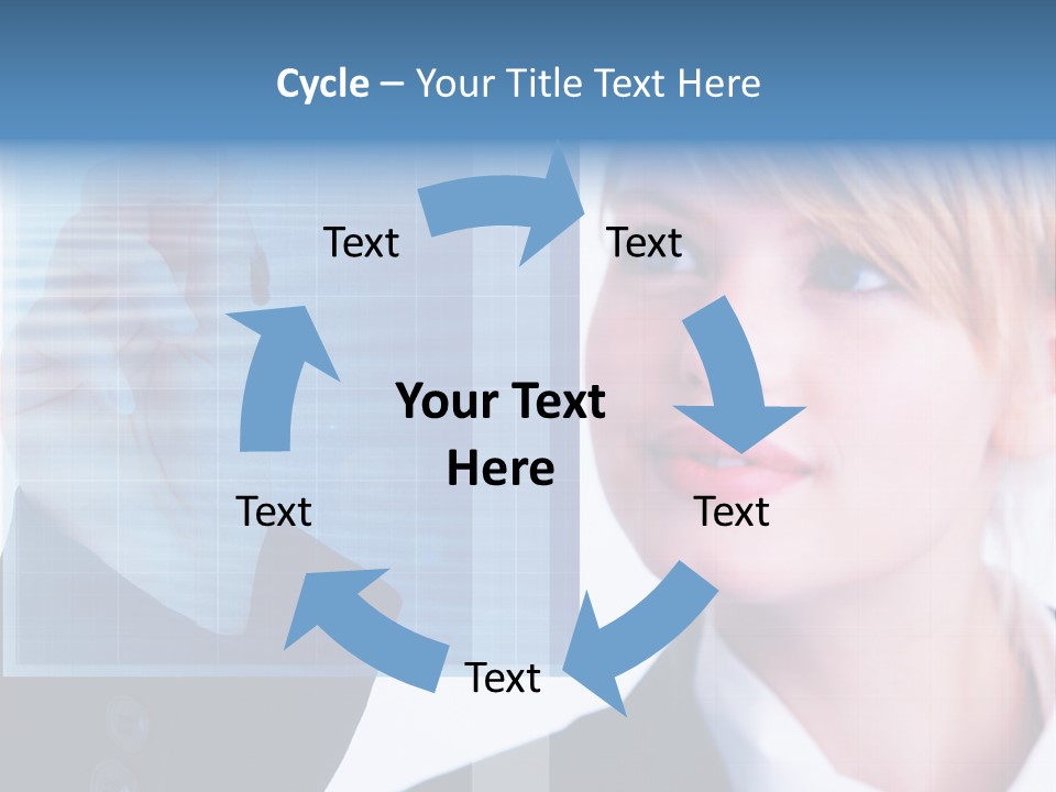 A Business Woman Powerpoint Presentation Template PowerPoint Template