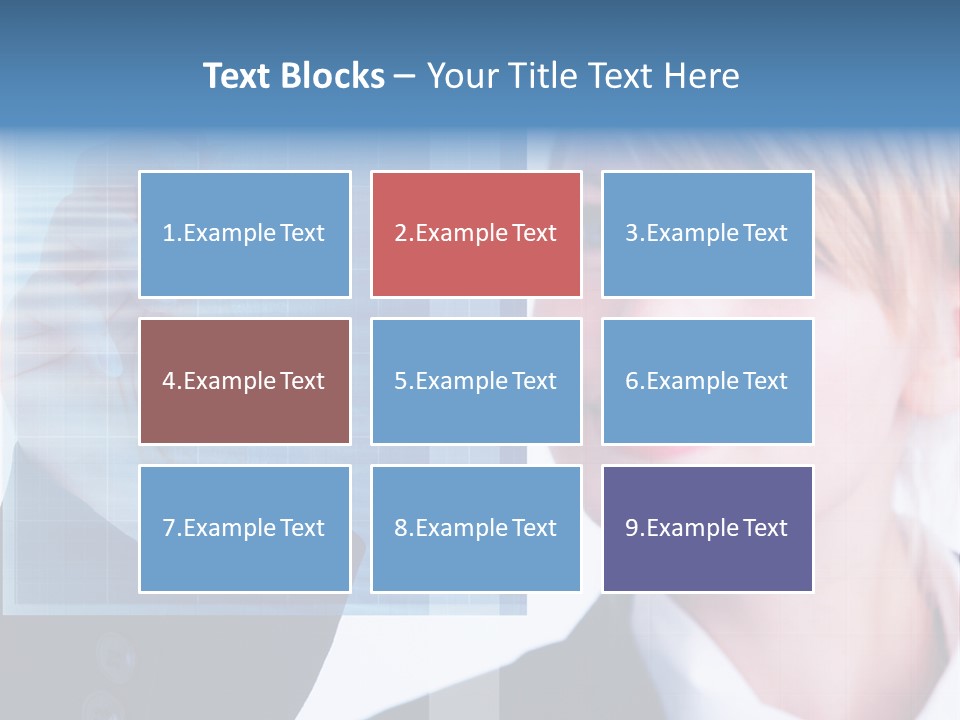 A Business Woman Powerpoint Presentation Template PowerPoint Template