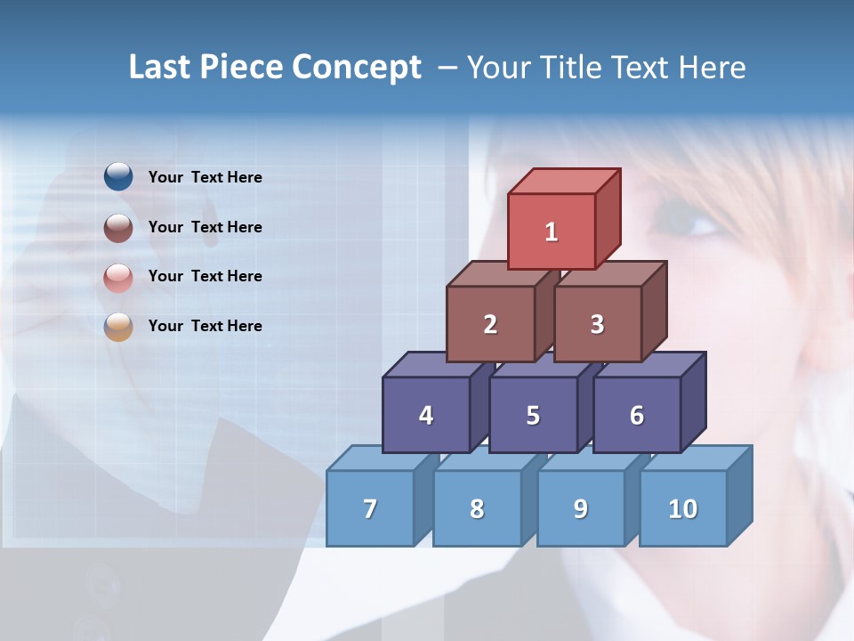 A Business Woman Powerpoint Presentation Template PowerPoint Template