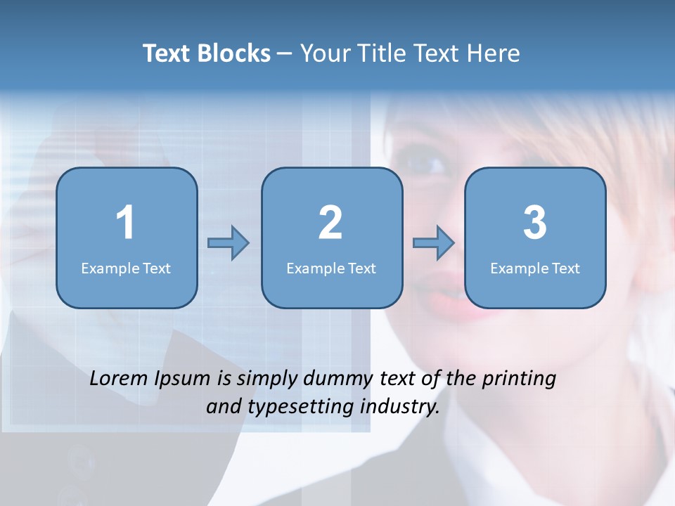 A Business Woman Powerpoint Presentation Template PowerPoint Template