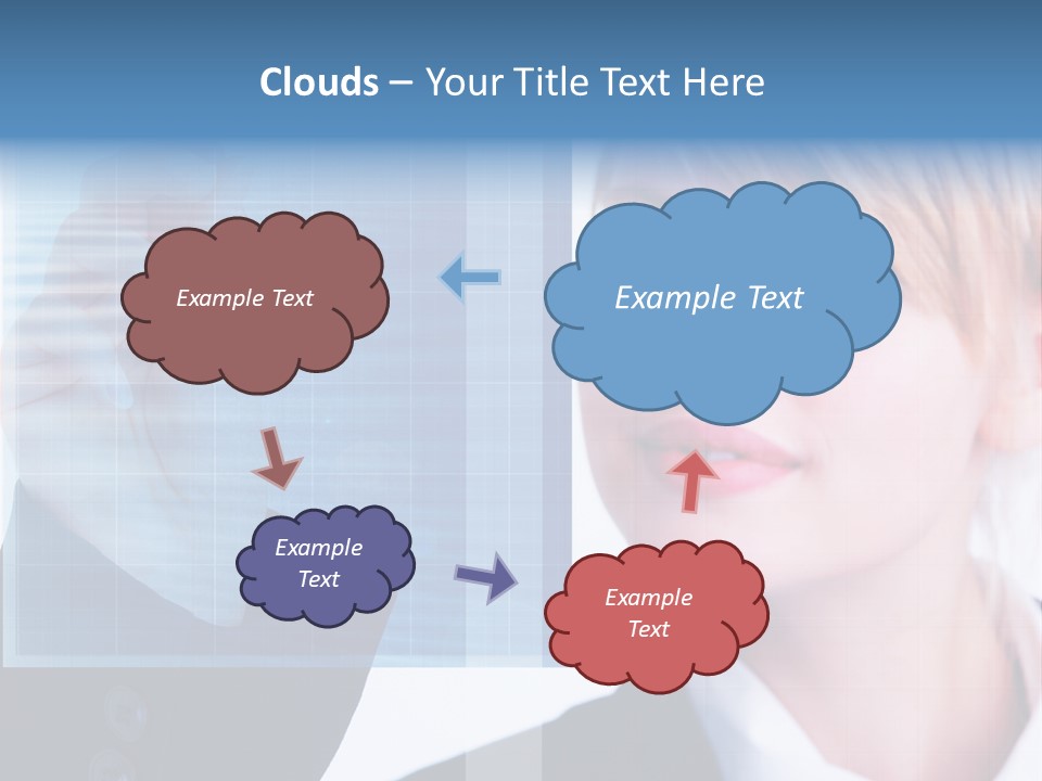 A Business Woman Powerpoint Presentation Template PowerPoint Template