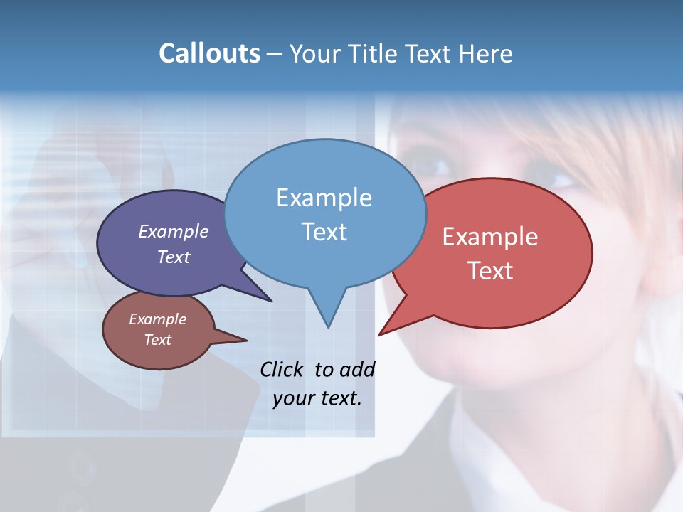 A Business Woman Powerpoint Presentation Template PowerPoint Template