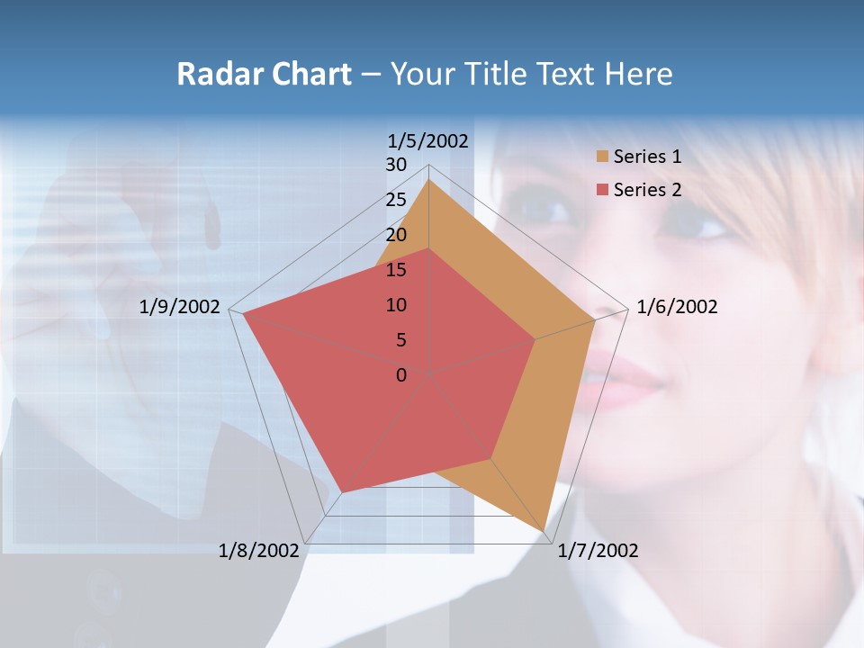 A Business Woman Powerpoint Presentation Template PowerPoint Template