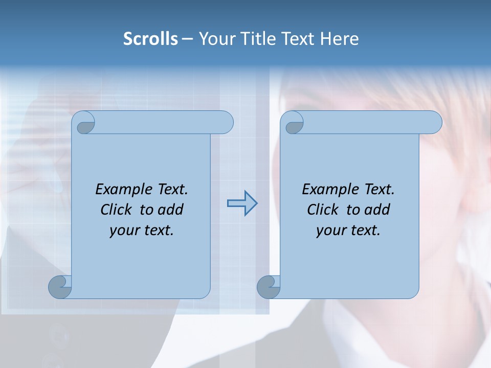 A Business Woman Powerpoint Presentation Template PowerPoint Template