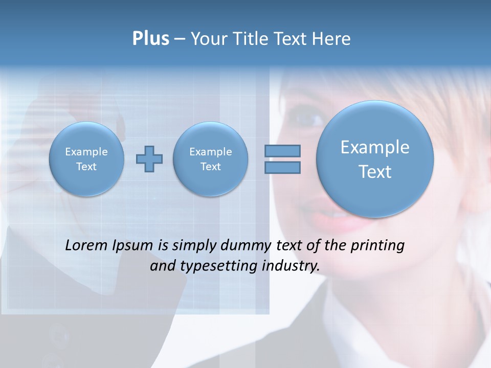 A Business Woman Powerpoint Presentation Template PowerPoint Template
