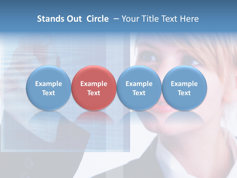 A Business Woman Powerpoint Presentation Template PowerPoint Template