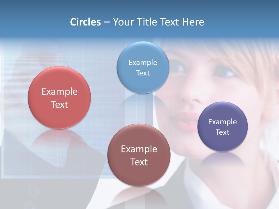 A Business Woman Powerpoint Presentation Template PowerPoint Template