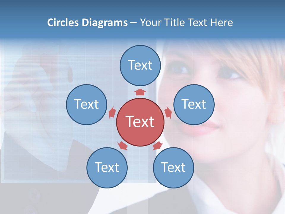 A Business Woman Powerpoint Presentation Template PowerPoint Template