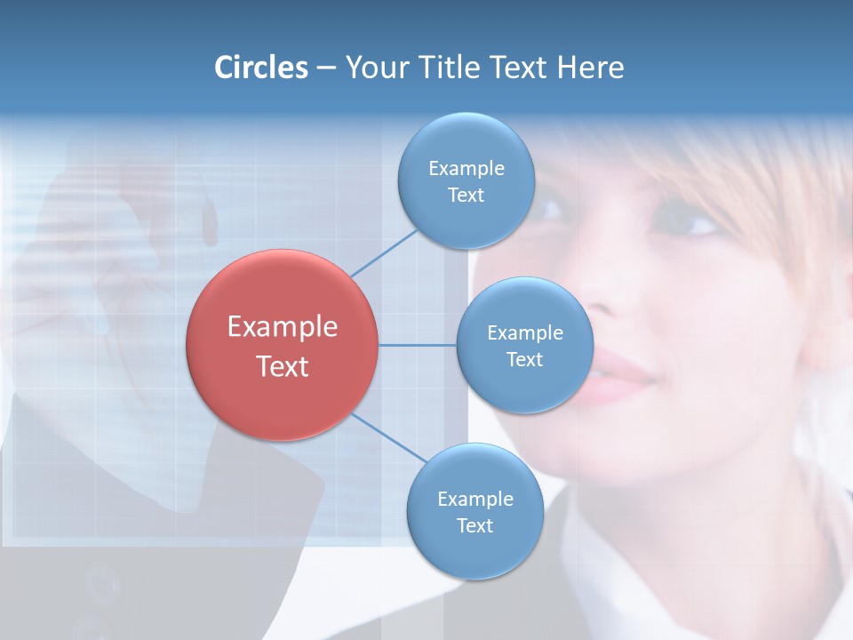 A Business Woman Powerpoint Presentation Template PowerPoint Template