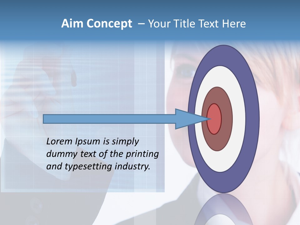 A Business Woman Powerpoint Presentation Template PowerPoint Template