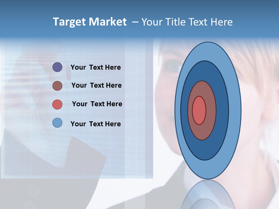 A Business Woman Powerpoint Presentation Template PowerPoint Template