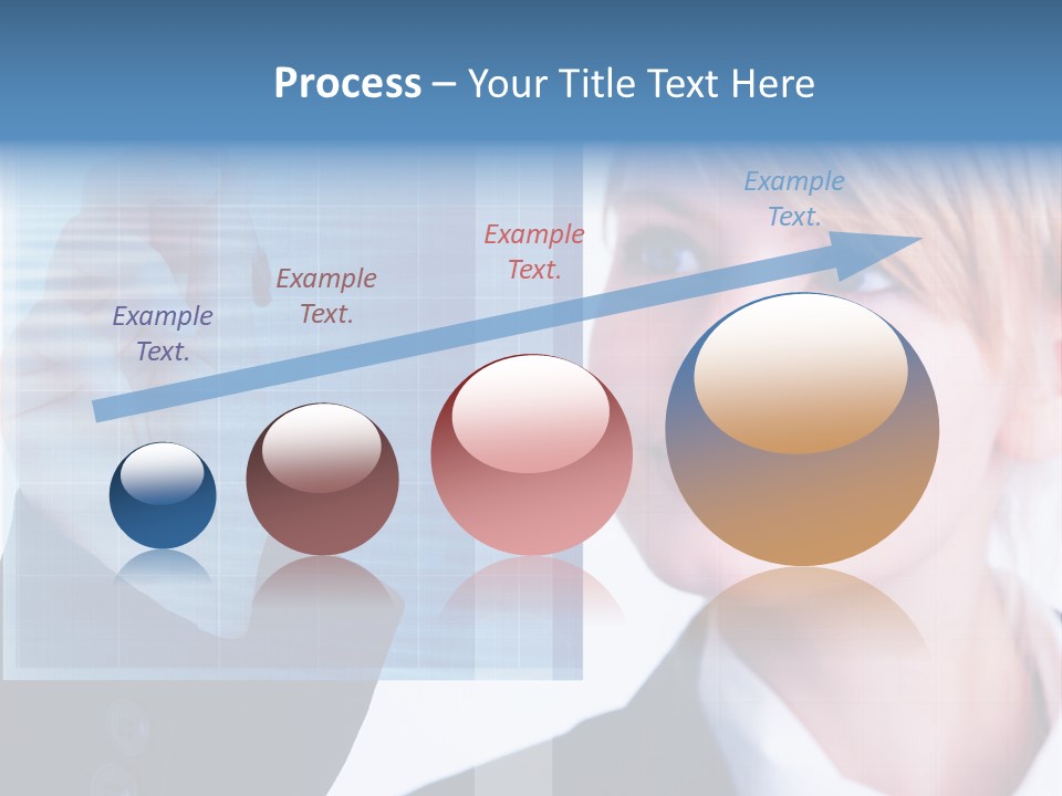 A Business Woman Powerpoint Presentation Template PowerPoint Template