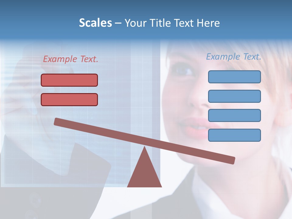A Business Woman Powerpoint Presentation Template PowerPoint Template