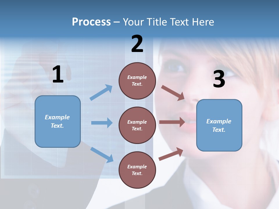 A Business Woman Powerpoint Presentation Template PowerPoint Template