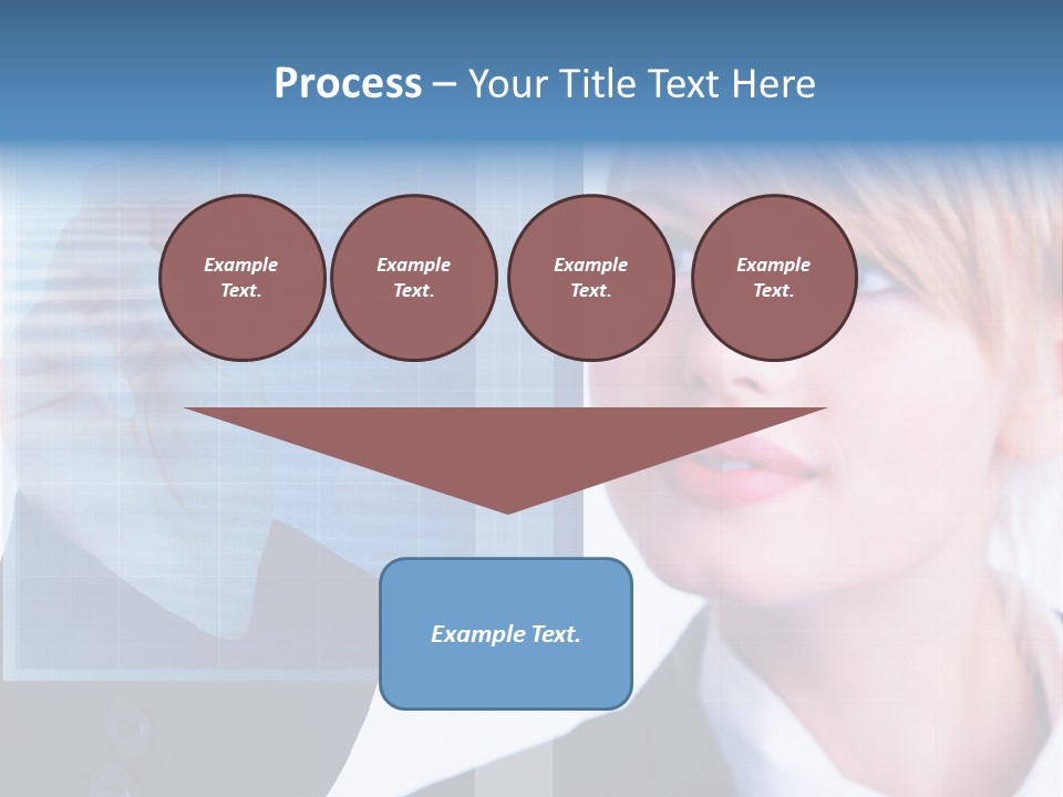 A Business Woman Powerpoint Presentation Template PowerPoint Template