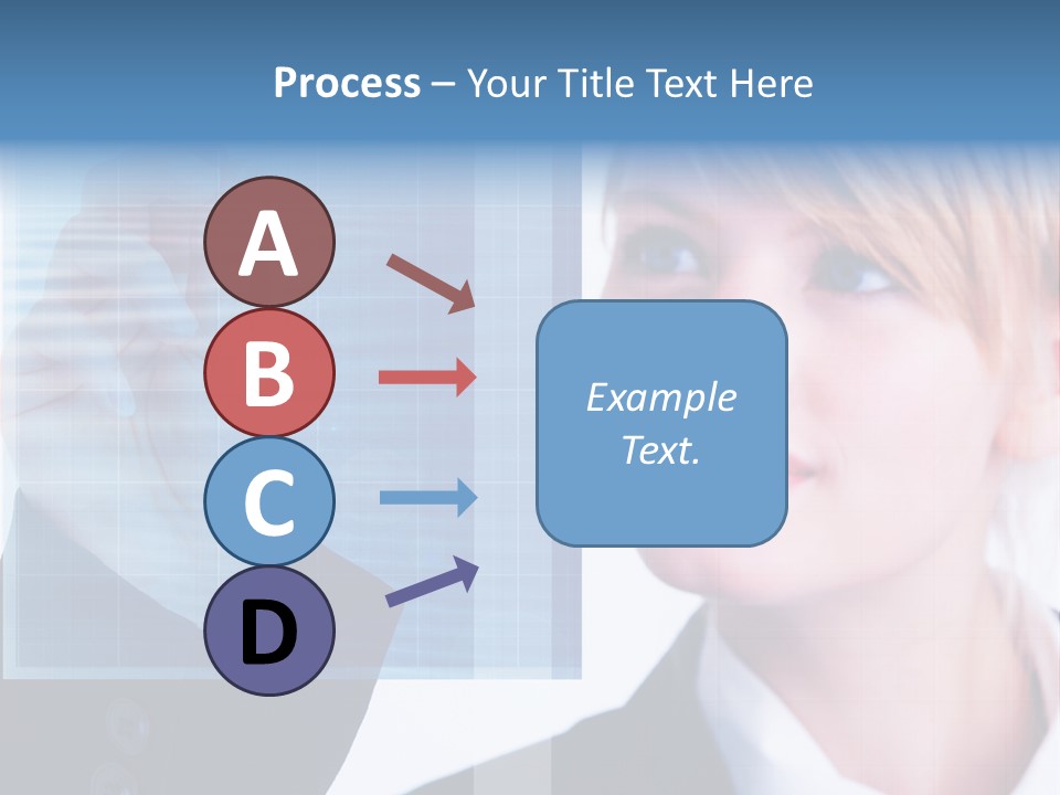 A Business Woman Powerpoint Presentation Template PowerPoint Template