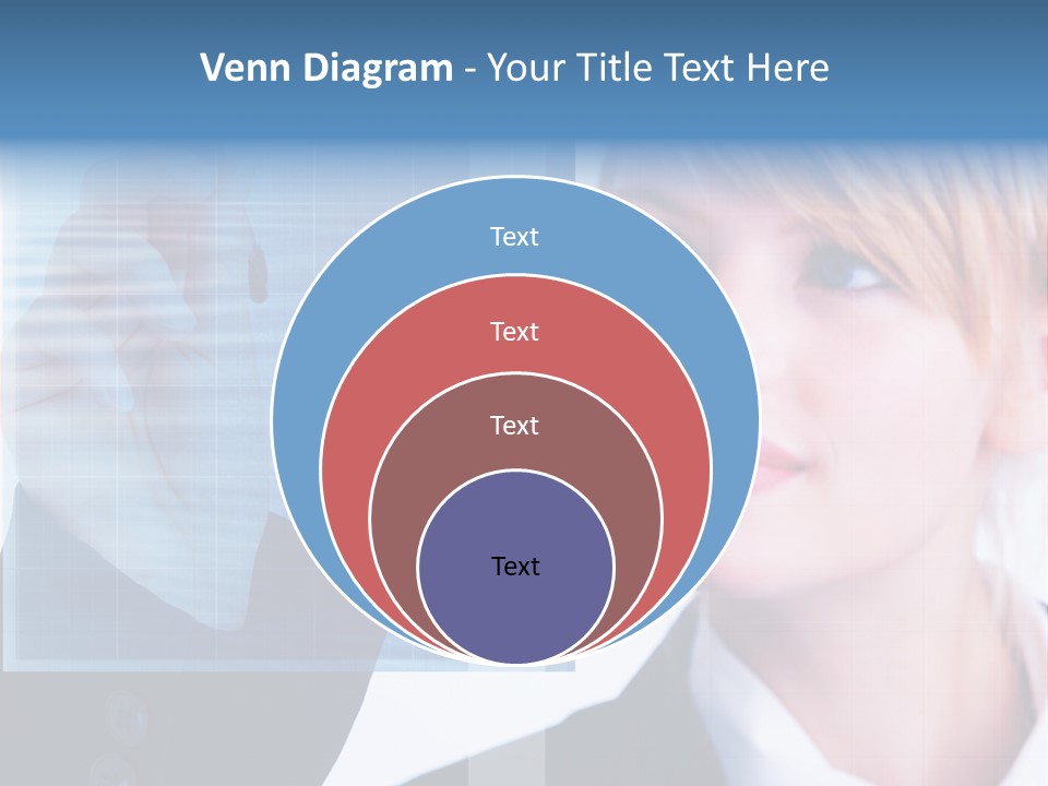 A Business Woman Powerpoint Presentation Template PowerPoint Template