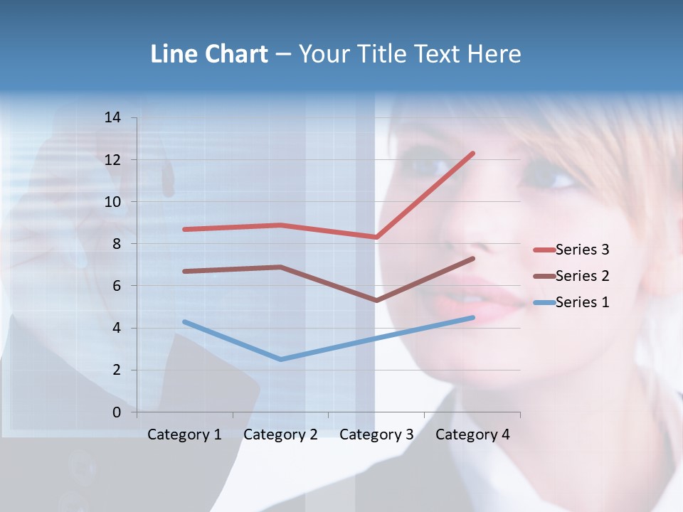 A Business Woman Powerpoint Presentation Template PowerPoint Template