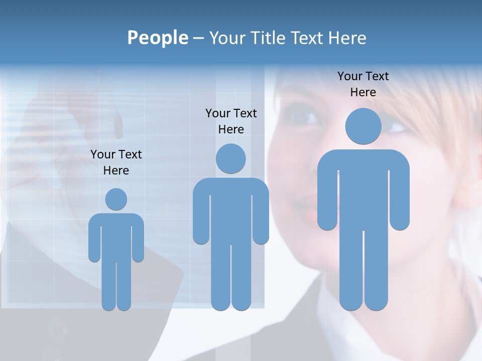 A Business Woman Powerpoint Presentation Template PowerPoint Template