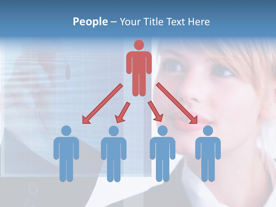 A Business Woman Powerpoint Presentation Template PowerPoint Template