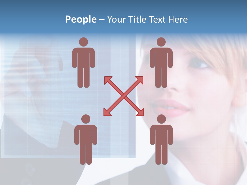 A Business Woman Powerpoint Presentation Template PowerPoint Template