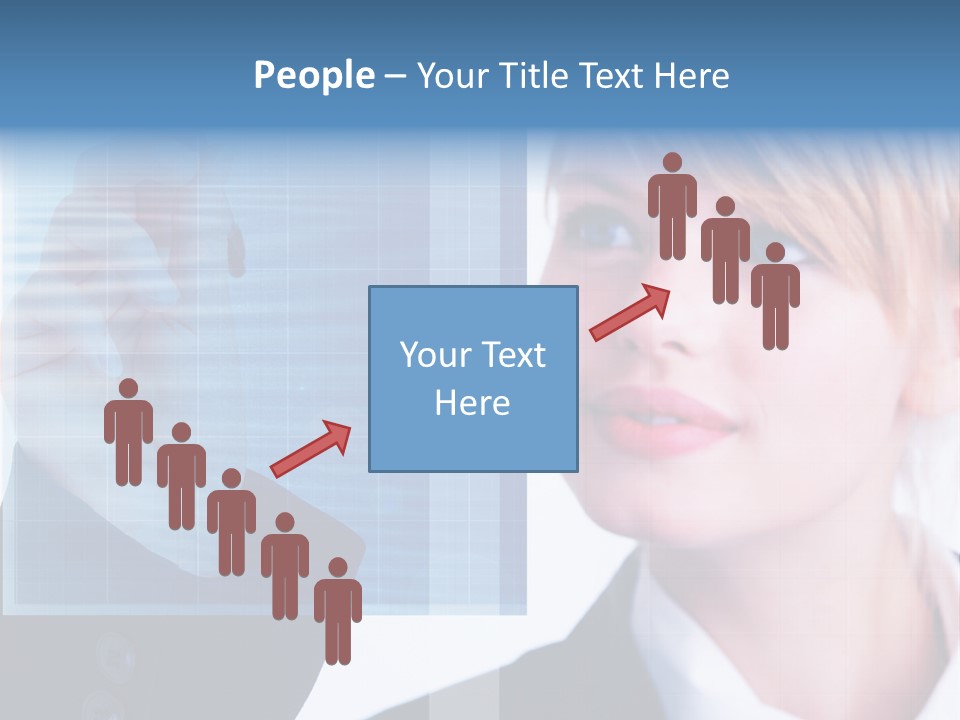 A Business Woman Powerpoint Presentation Template PowerPoint Template