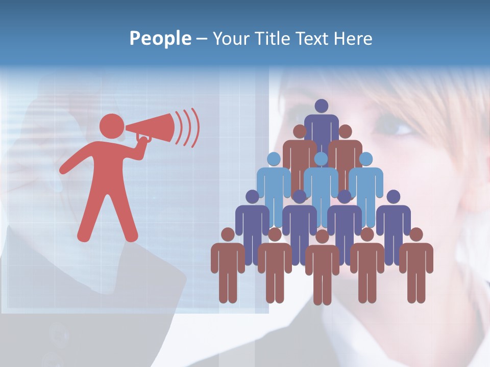 A Business Woman Powerpoint Presentation Template PowerPoint Template