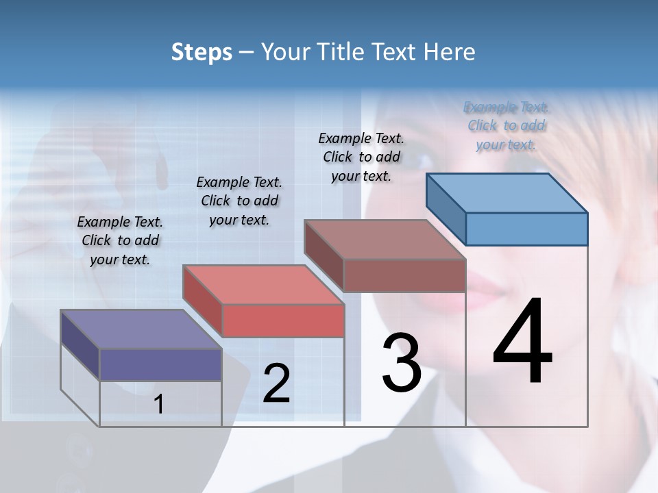 A Business Woman Powerpoint Presentation Template PowerPoint Template