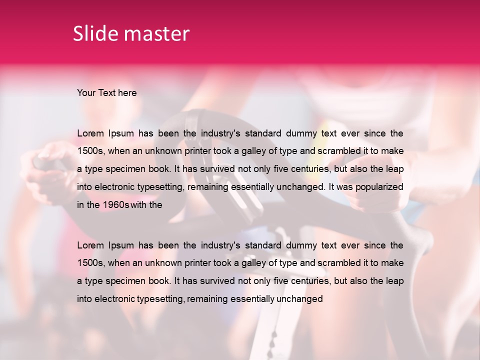 Men Bike Machine PowerPoint Template