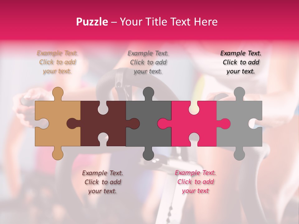 Men Bike Machine PowerPoint Template