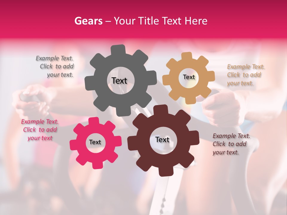 Men Bike Machine PowerPoint Template