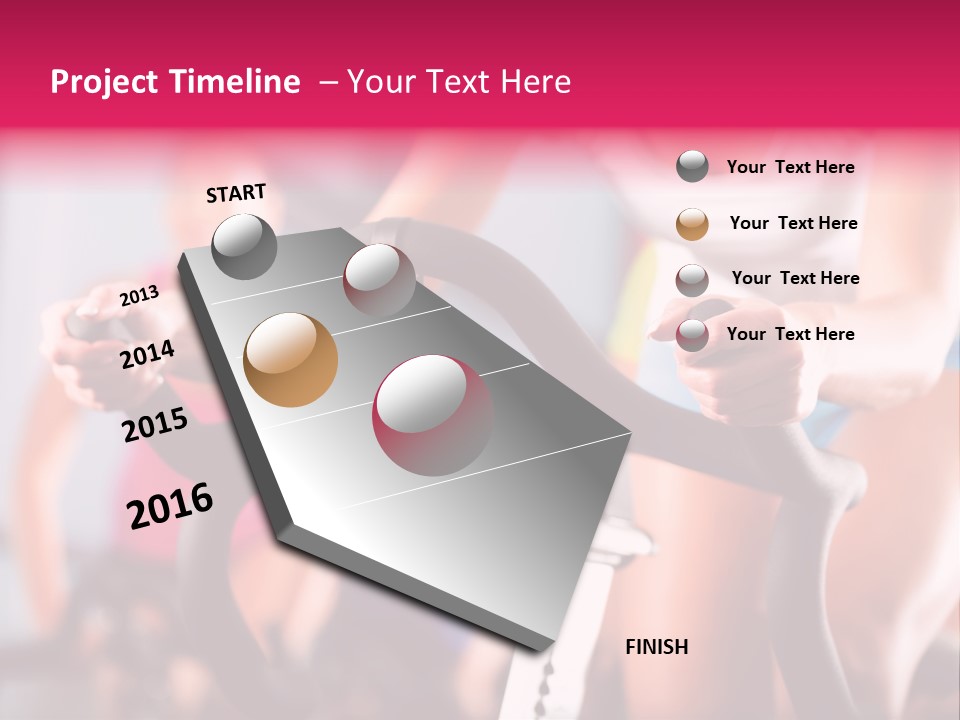 Men Bike Machine PowerPoint Template