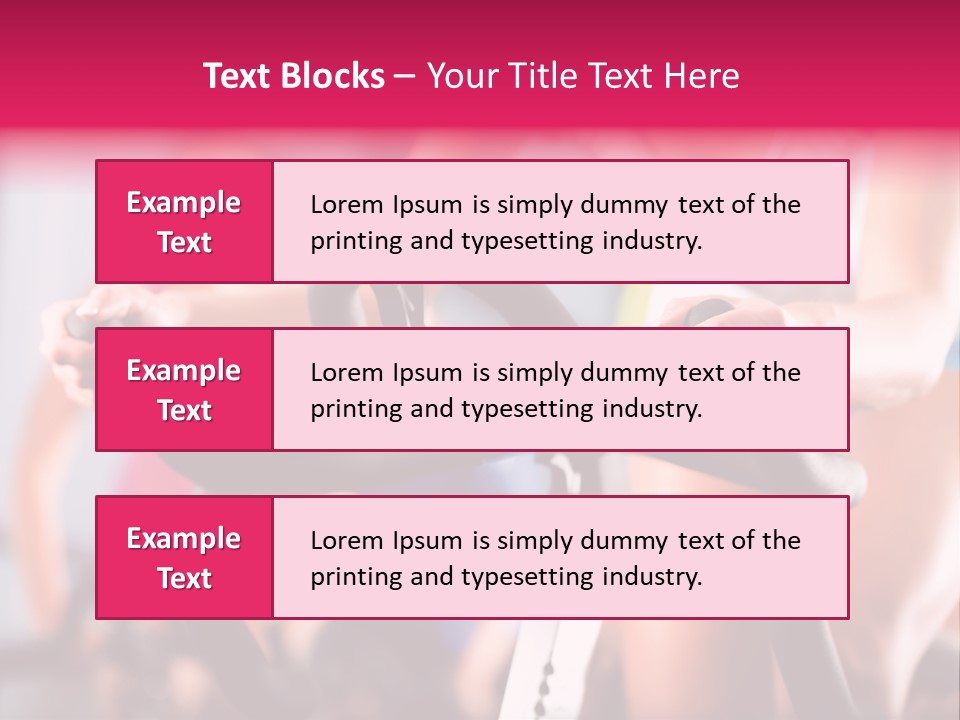 Men Bike Machine PowerPoint Template