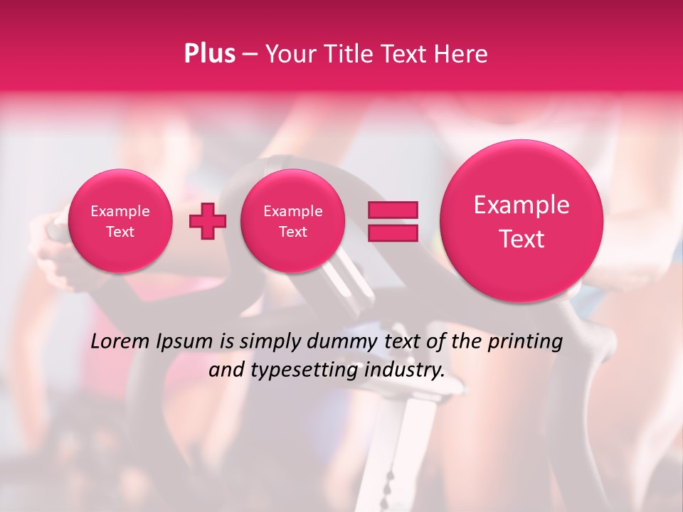 Men Bike Machine PowerPoint Template