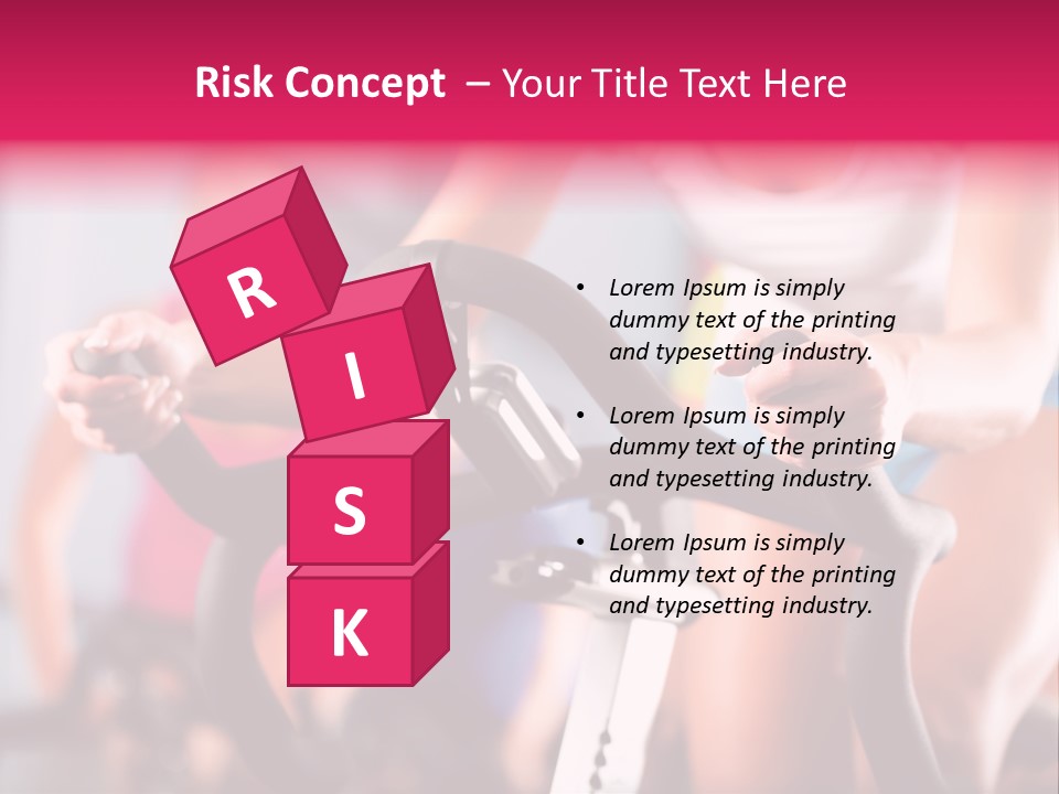 Men Bike Machine PowerPoint Template