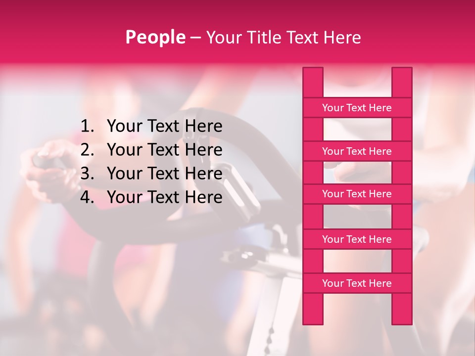 Men Bike Machine PowerPoint Template