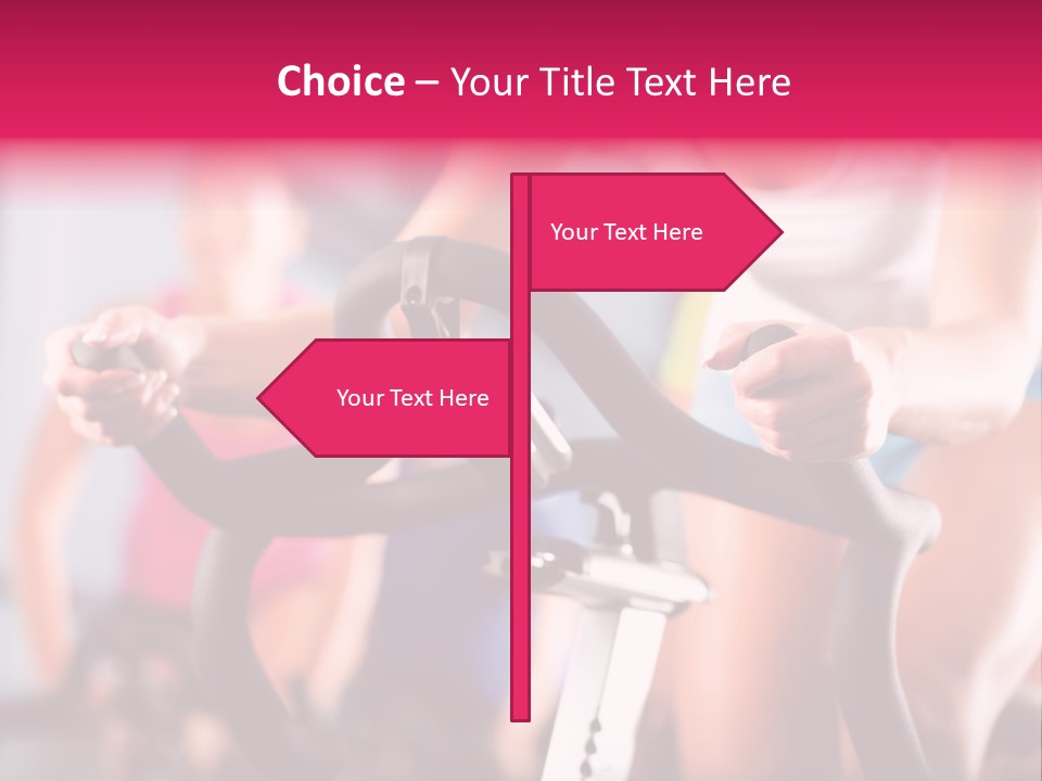 Men Bike Machine PowerPoint Template