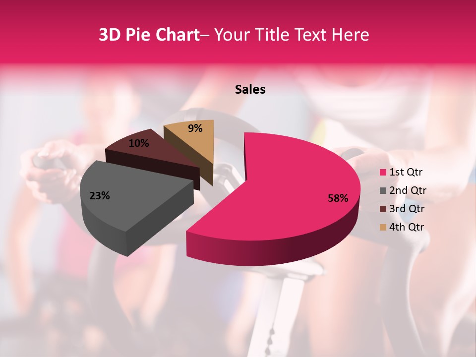 Men Bike Machine PowerPoint Template