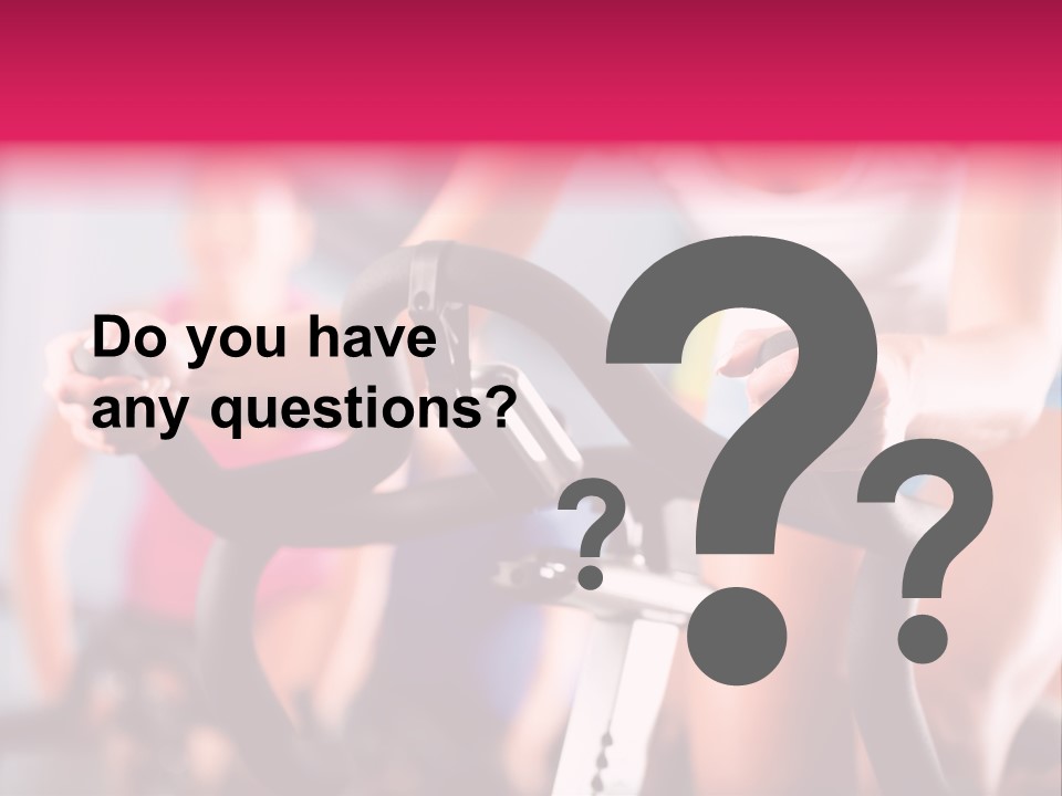 Men Bike Machine PowerPoint Template