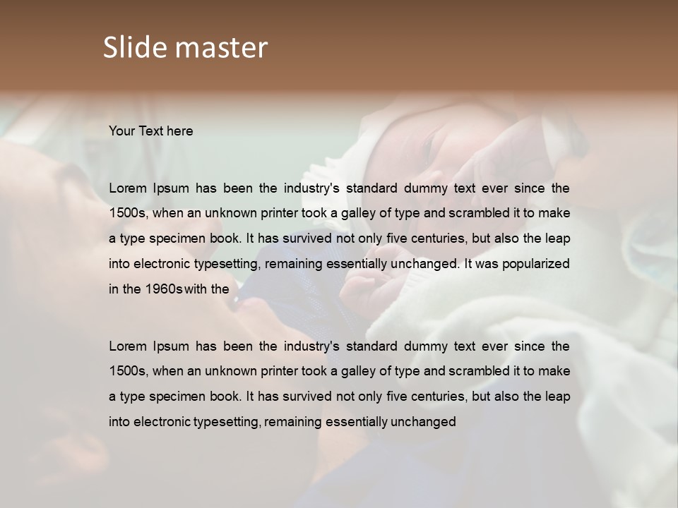 Babe Delicacy Maternity PowerPoint Template