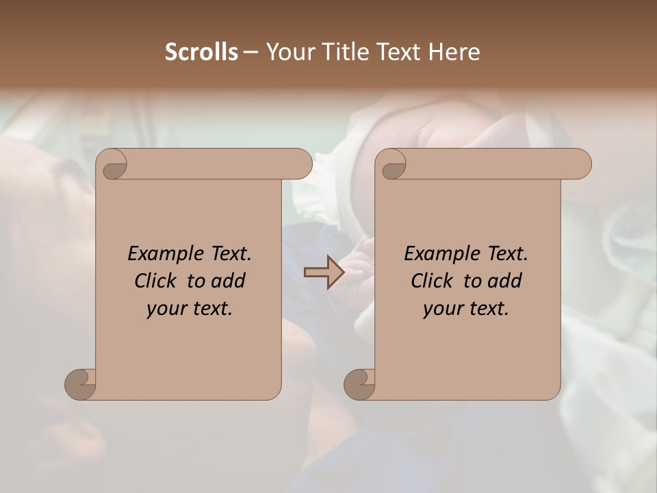 Babe Delicacy Maternity PowerPoint Template