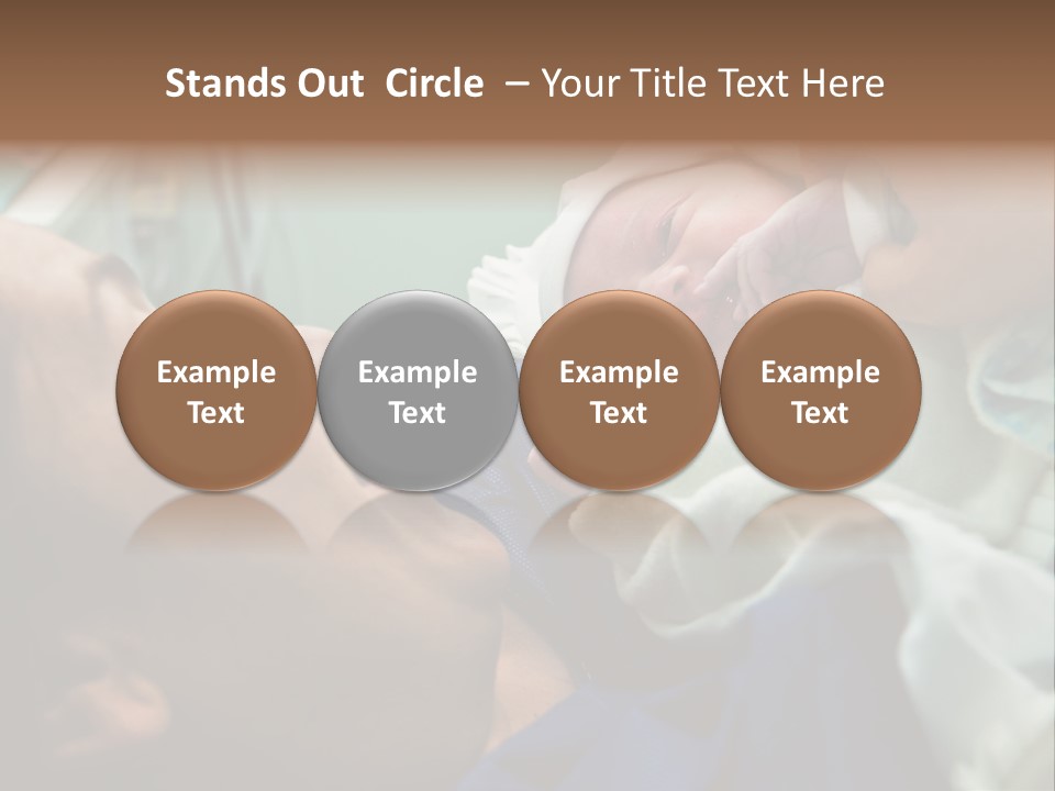 Babe Delicacy Maternity PowerPoint Template