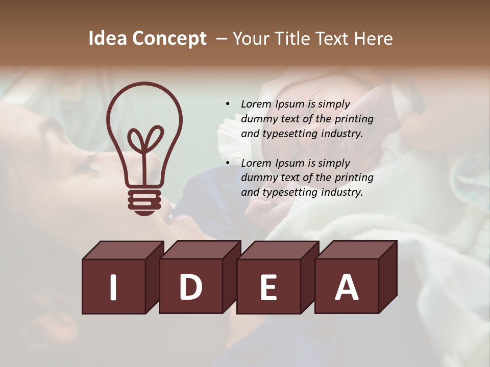 Babe Delicacy Maternity PowerPoint Template