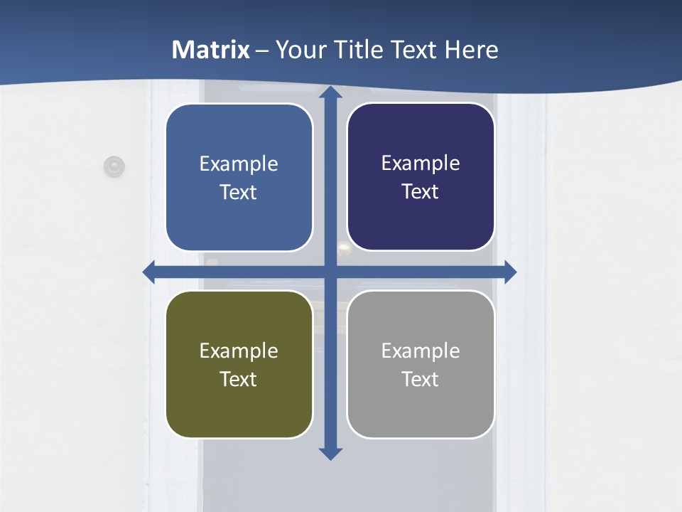 Porch Holiday Building PowerPoint Template