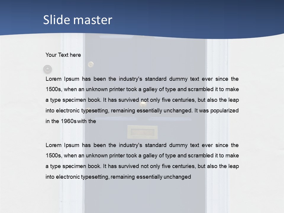 Porch Holiday Building PowerPoint Template