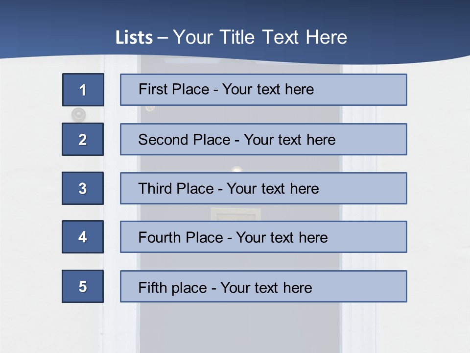 Porch Holiday Building PowerPoint Template