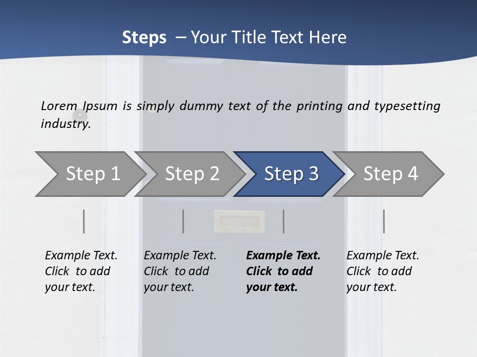 Porch Holiday Building PowerPoint Template