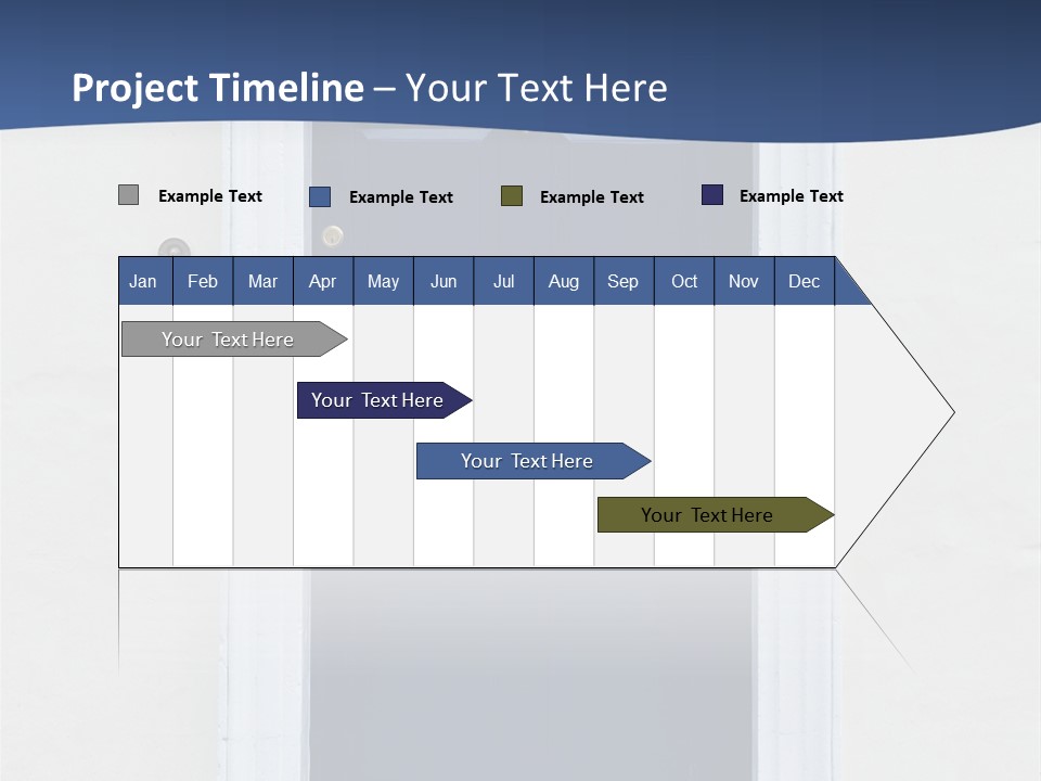 Porch Holiday Building PowerPoint Template